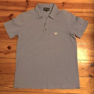 Emporio Armani Light Blue Polo Size XL